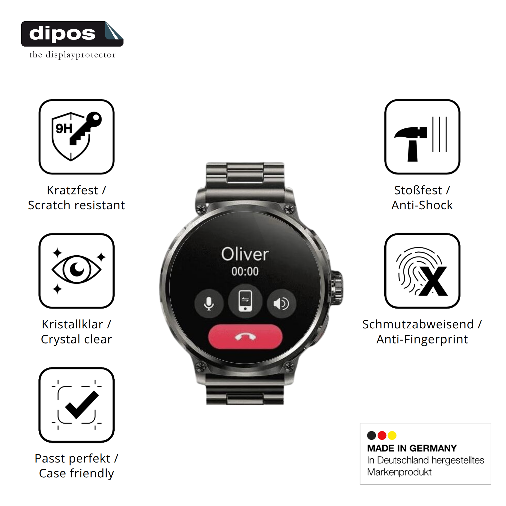 Displayschutz hergestellt in Deutschland, höchste Qualität made in Germany