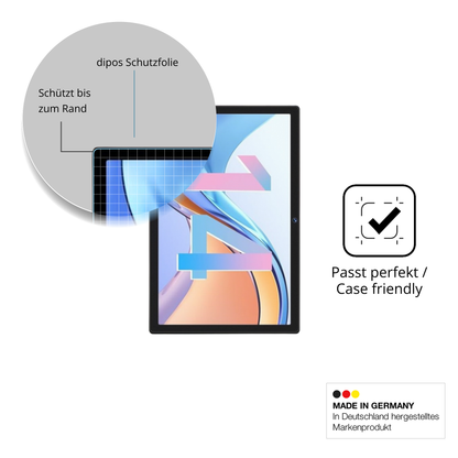 Schutzglasfolie mit optimaler Passform, zur Verwendung mit Hüllen geeignet