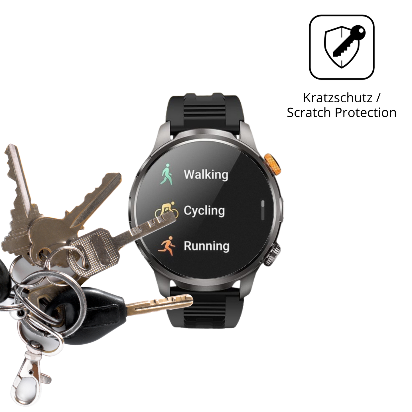 6x Schutzfolie matt für Dekelife AK90 1.91 Zoll Display-Schutzfolie