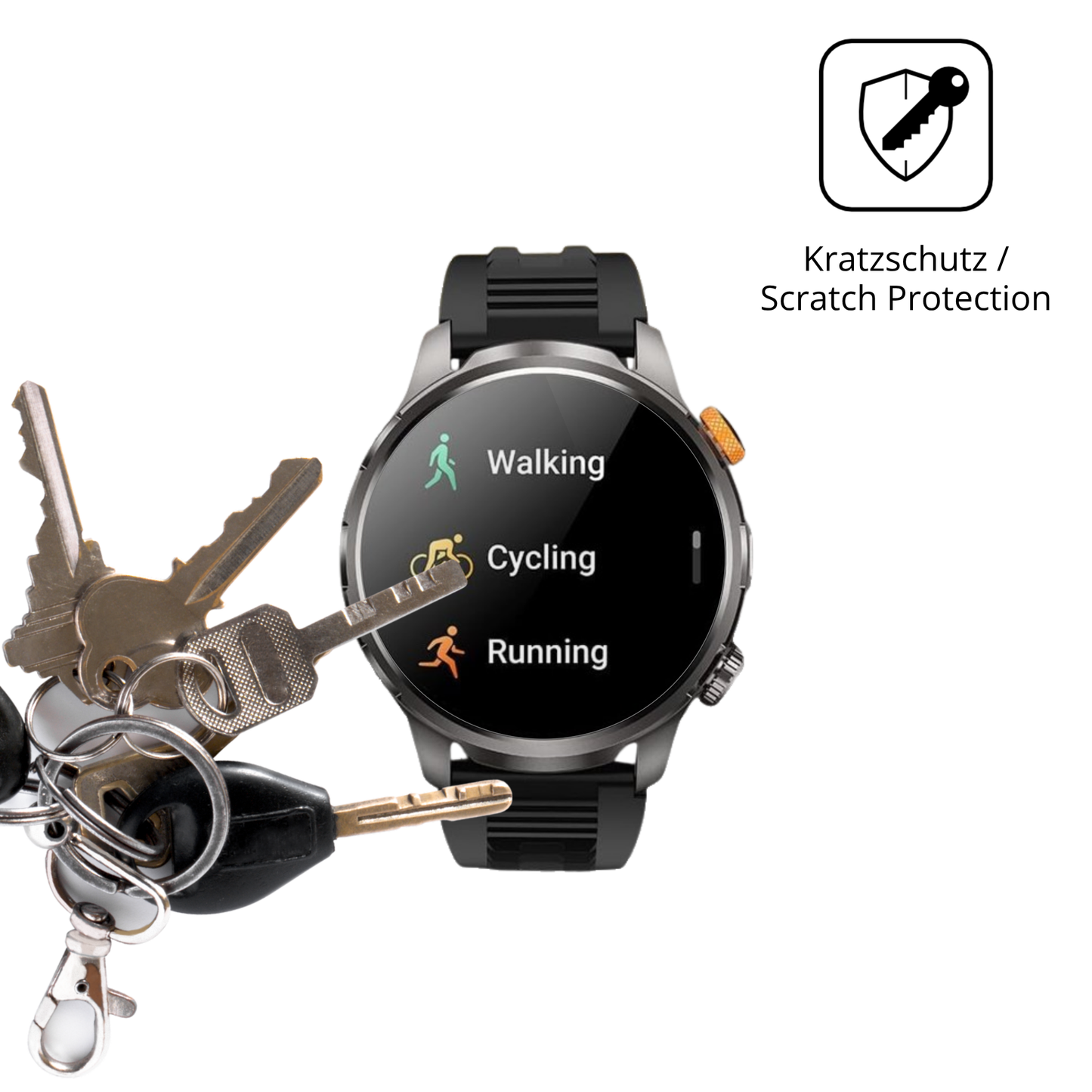 6x Schutzfolie klar für Dekelife AK90 1.91 Zoll Display-Schutzfolie