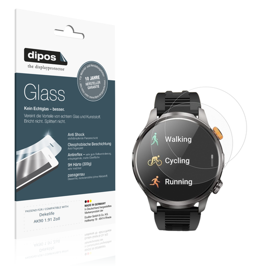 2x 9H Schutzfolie matt für Dekelife AK90 1.91 Zoll Panzerfolie