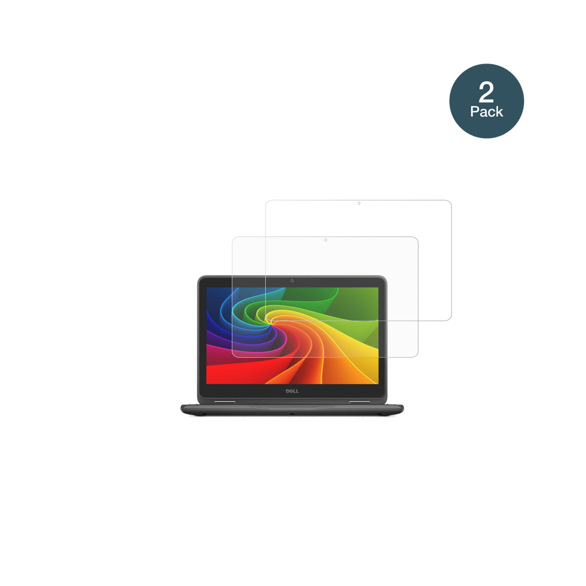 DellLatitude 3120 mit aufgebrachter dipos Panzerfolie, die lästige Fingerabdrücke minimiert