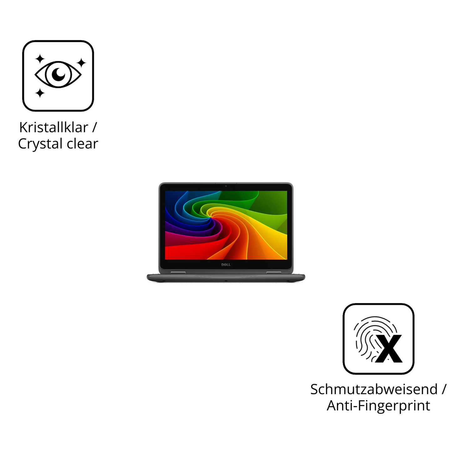 Flexible TPU-Folie passend zugeschnitten für Dell Latitude 3120, vollständige Abdeckung