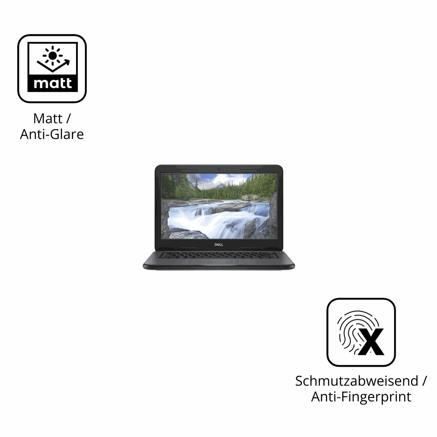 Dünne und entspiegelnde Folie passend zugeschnitten für Dell Latitude 3310