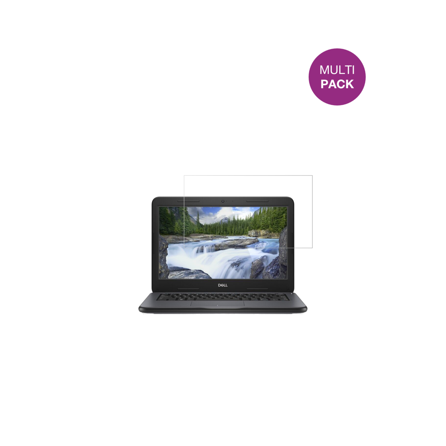 DellLatitude 3310 mit aufgebrachter dipos Displayschutzfolie, glasklare Darstellung ohne Einschränkungen