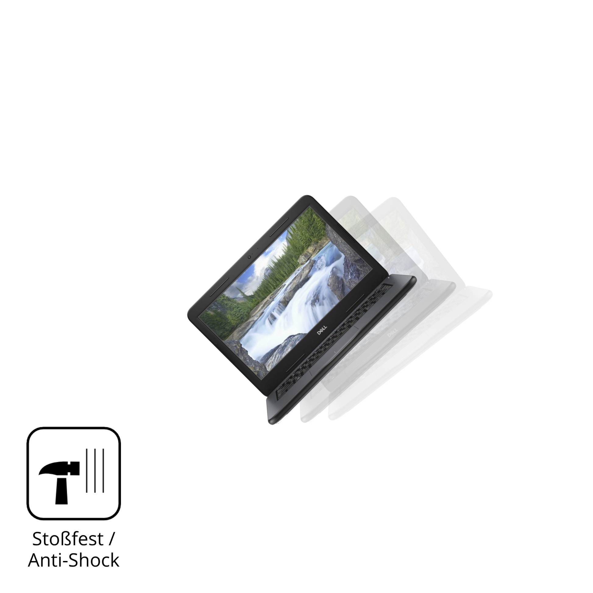 Schutz gegen Kratzer auf dem Dell Latitude 3310 Glas durch Schlüssel, Stöße gegen die Tischkante oder Stürze