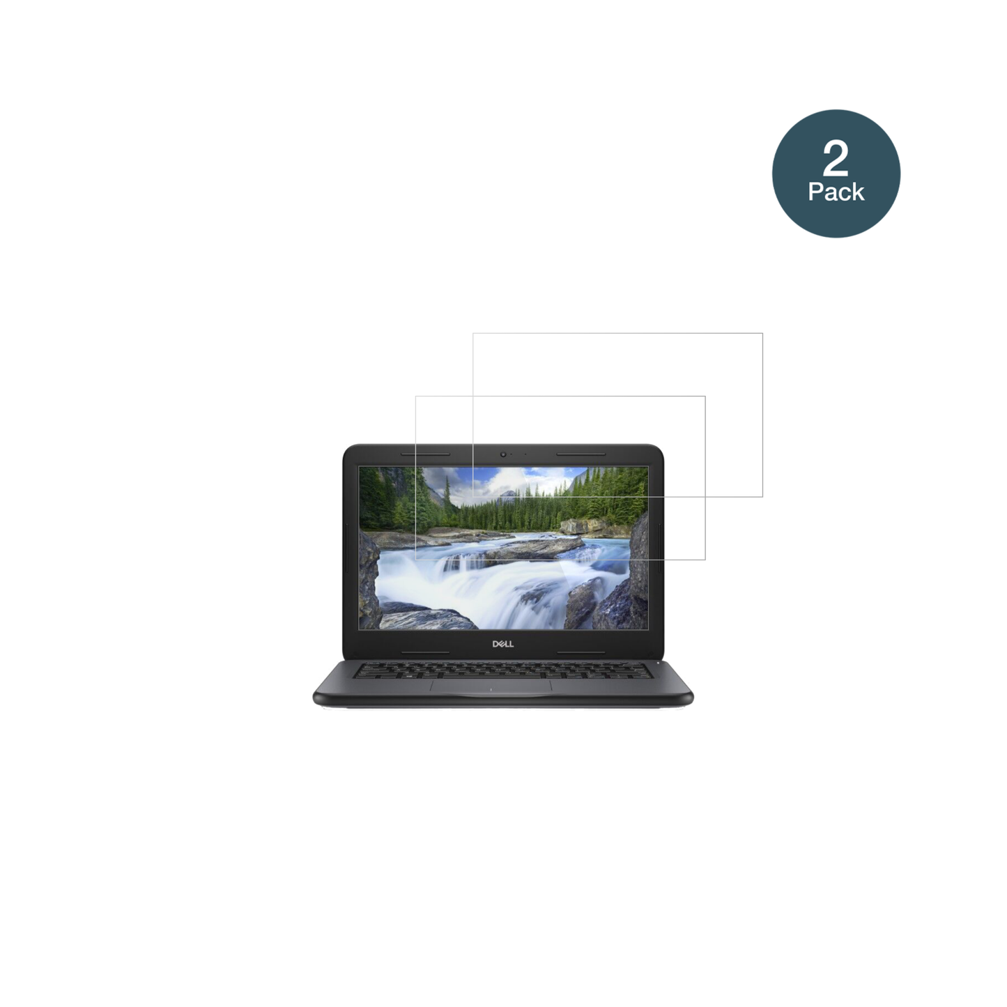 DellLatitude 3310 mit aufgebrachter dipos Flex Schutzfolie, glasklare Darstellung ohne Einschränkungen