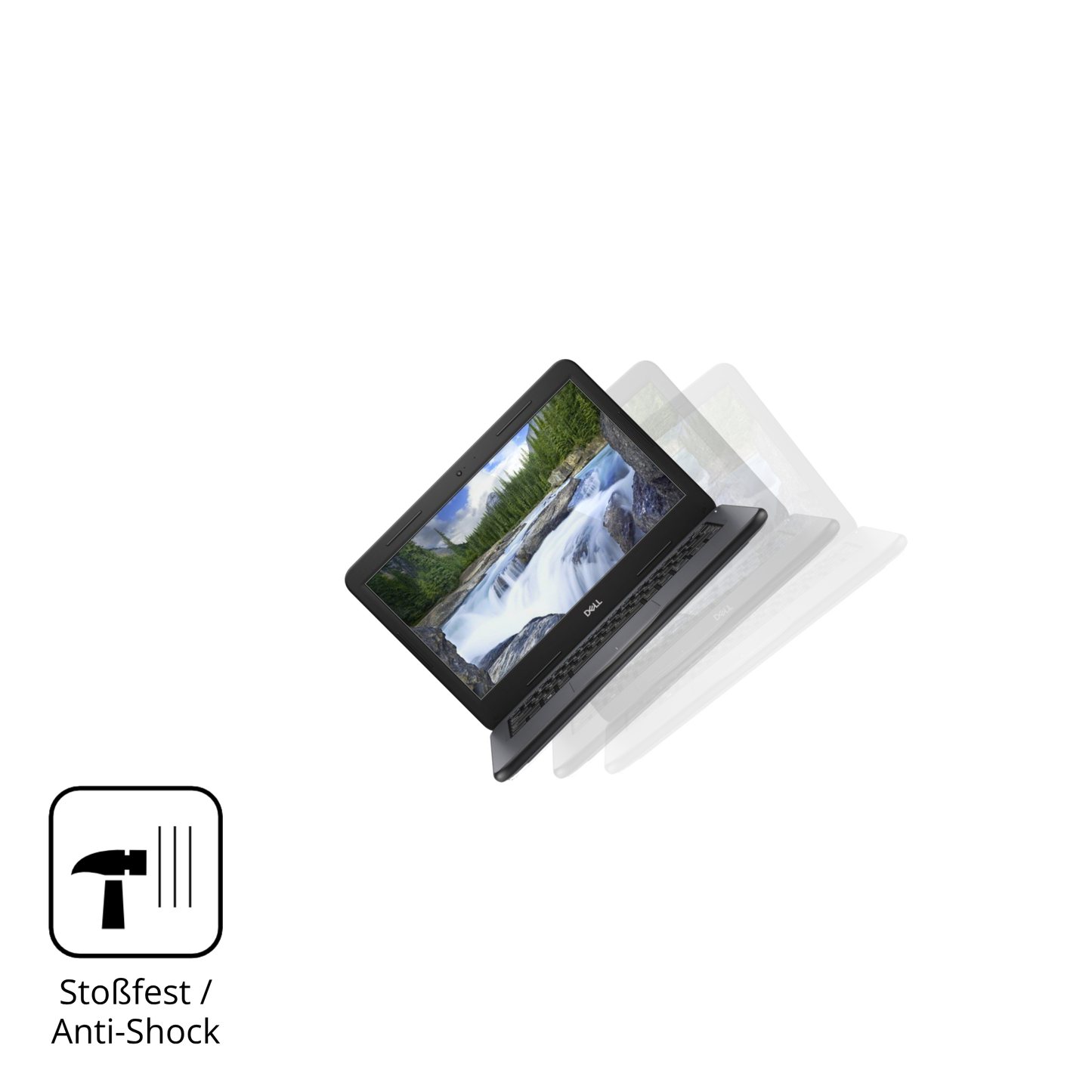 Schutz gegen Kratzer auf dem Dell Latitude 3310 Glas durch Schlüssel, Stöße gegen die Tischkante oder Stürze