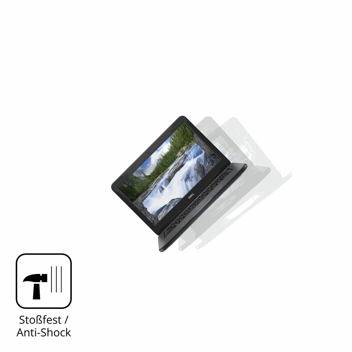 Schutz gegen Kratzer auf dem Dell Latitude 3310 Glas durch Schlüssel, Stöße gegen die Tischkante oder Stürze