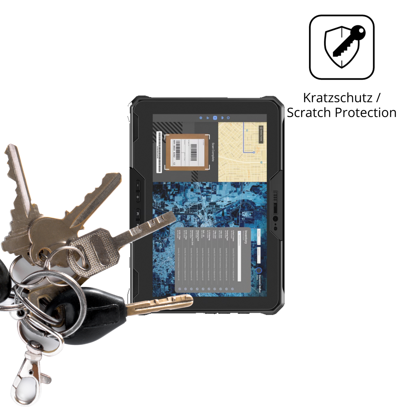 2x Schutzfolie matt für Dell Latitude 7030 Rugged Display-Schutzfolie