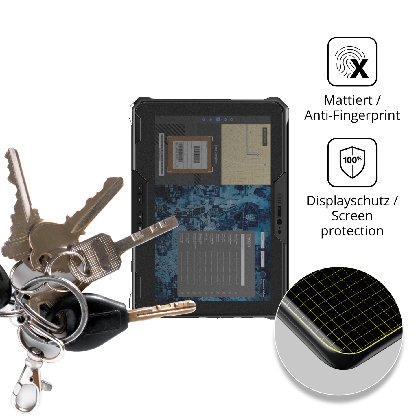 Blickschutzfolie für Dell Latitude 7030 Rugged matt Schutzfolie Privacy