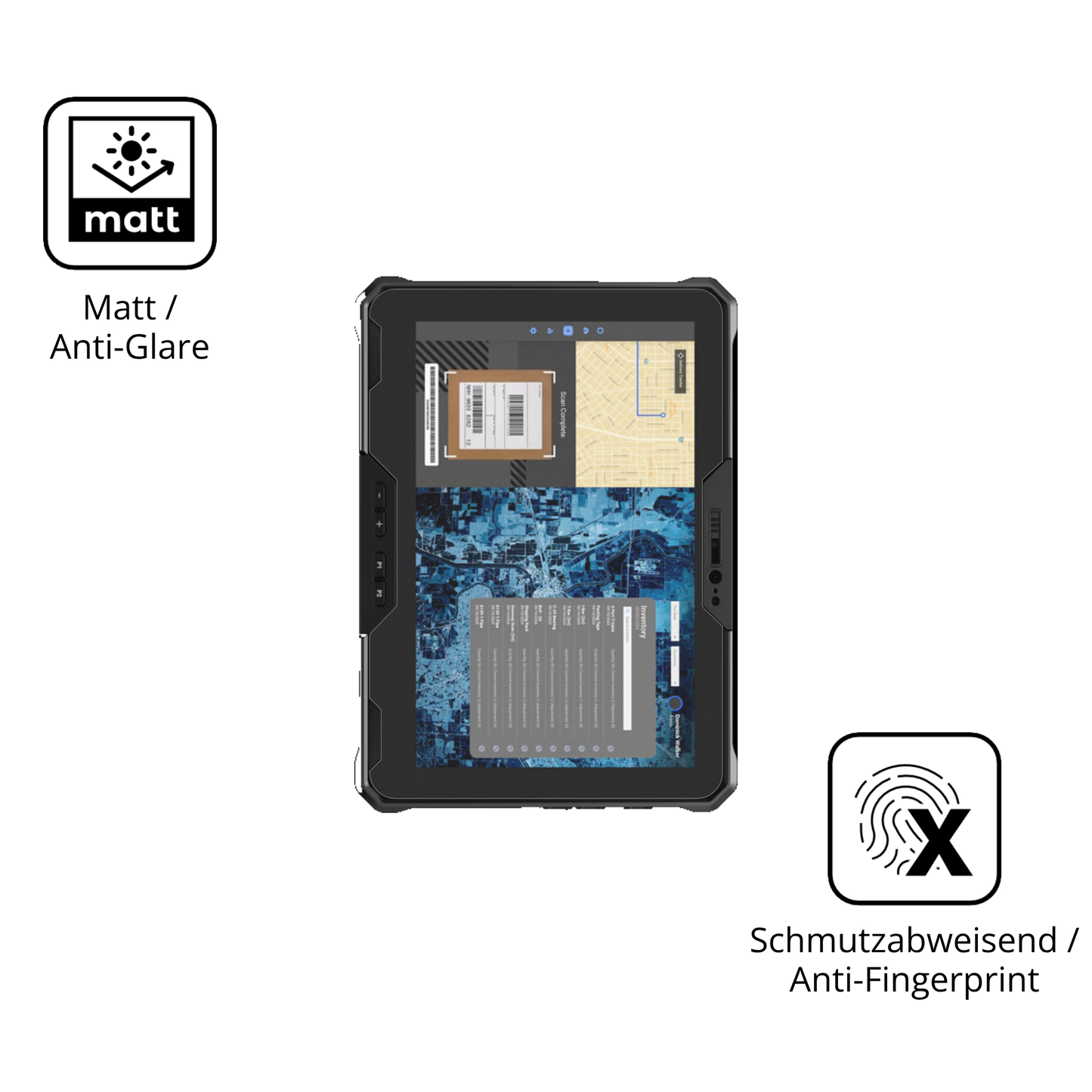 2x 9H Schutzfolie matt für Dell Latitude 7030 Rugged Panzerfolie