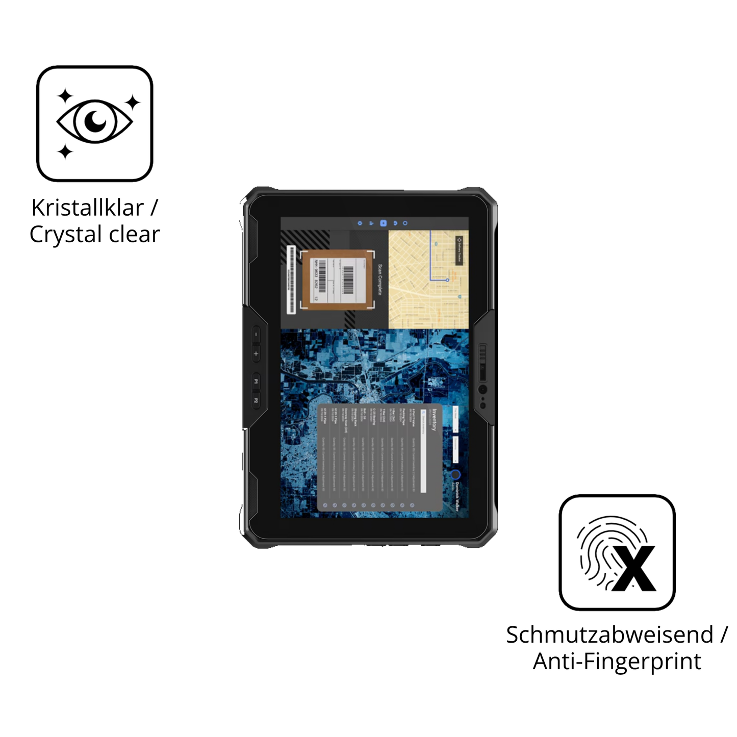 2x 9H Schutzfolie für Dell Latitude 7030 Rugged Panzerfolie