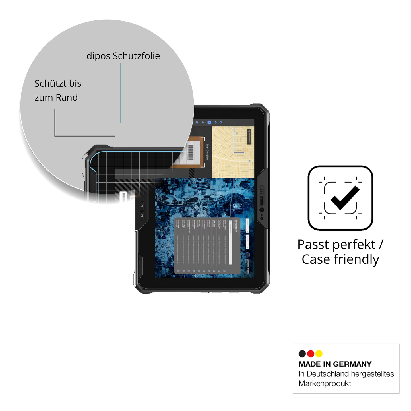 2x 9H Schutzfolie für Dell Latitude 7030 Rugged Panzerfolie