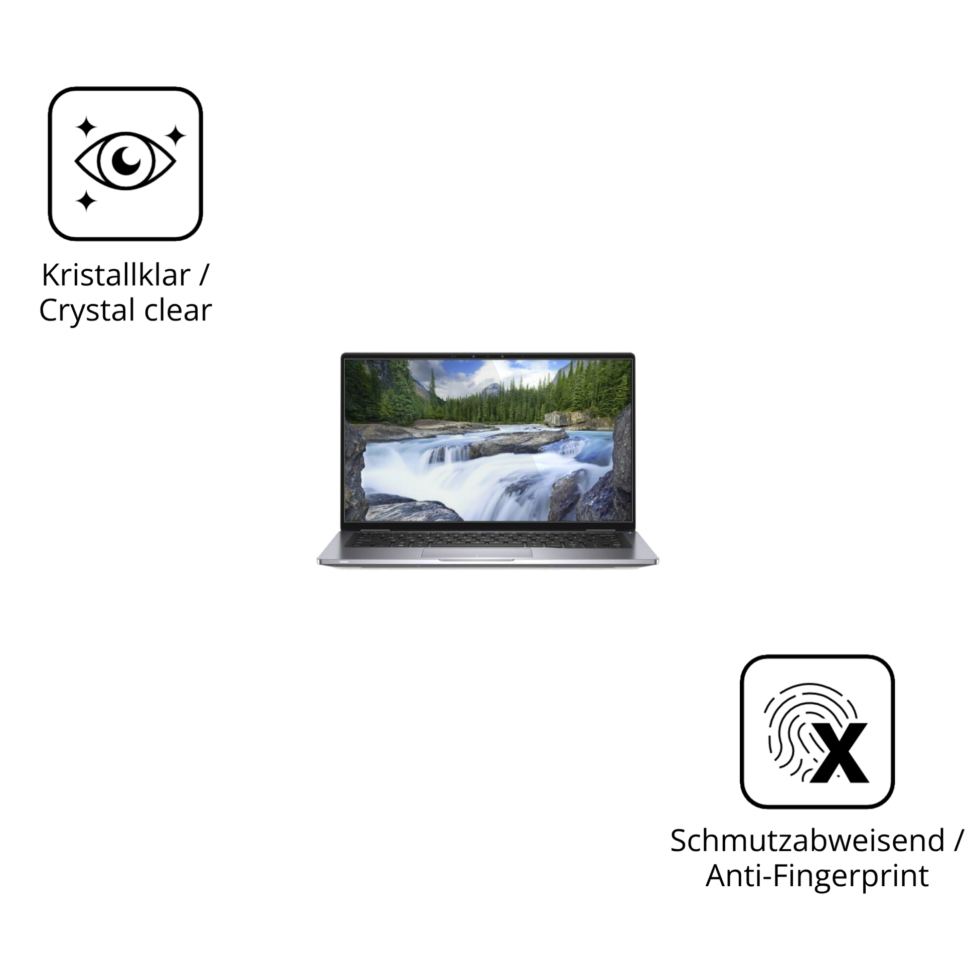 Flexible TPU-Folie passend zugeschnitten für Dell Latitude 7400 2-in-1, vollständige Abdeckung
