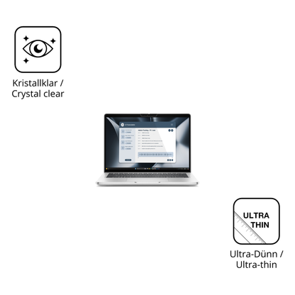 Dünne und klare Folie passend zugeschnitten für Dell Pro 13 Plus 2in1
