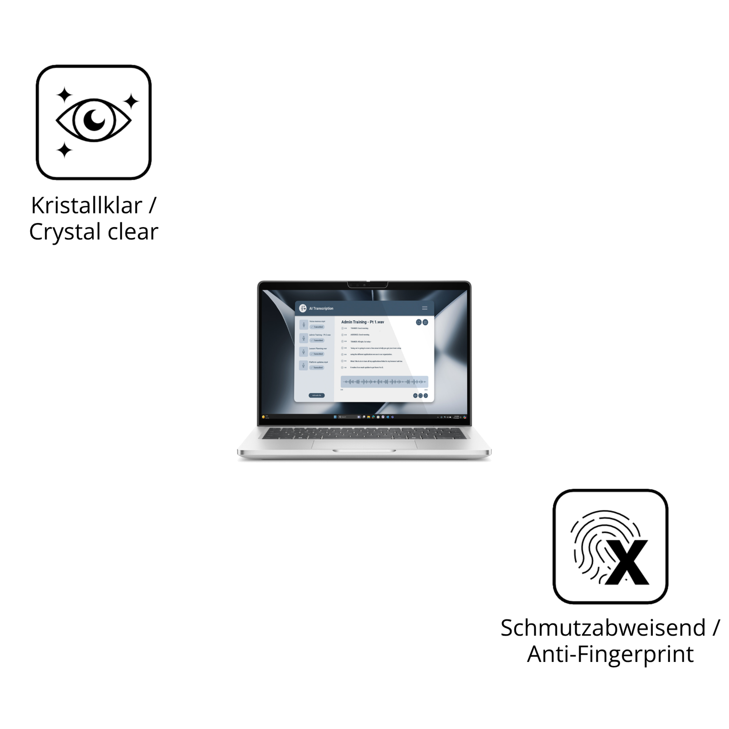 Flexible TPU-Folie passend zugeschnitten für Dell Pro 13 Plus 2in1, vollständige Abdeckung