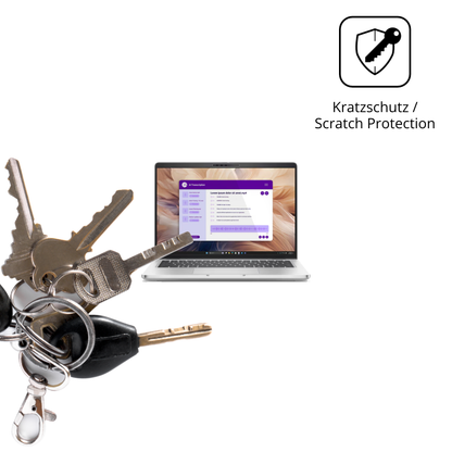 Schutz gegen Kratzer auf dem Dell Pro 14 Plus Non-Touch Glas durch Schlüssel oder Ähnliches