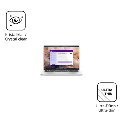Dünne und klare Folie passend zugeschnitten für Dell Pro 14 Plus Non-Touch
