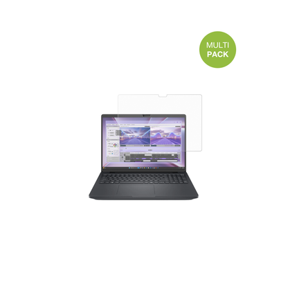 DellPro Max 16 MC16250 mit aufgebrachter dipos Displayschutzfolie, die lästige Fingerabdrücke minimiert