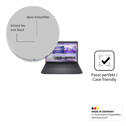 Besonders flexibler Displayschutz mit Anti-Shock-Schicht im Materialmix