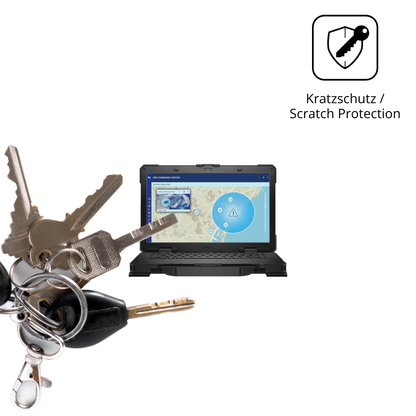 Schutz gegen Kratzer auf dem dellpro rugged 14 laptop Glas durch Schlüssel oder Ähnliches