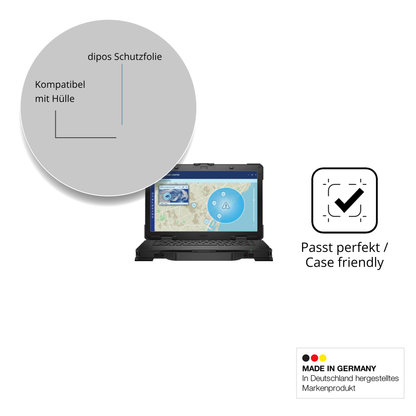 Schutzfolie mit optimaler Passform, zur Verwendung mit Hüllen geeignet