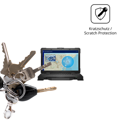 Schutz gegen Kratzer auf dem dellpro rugged 14 laptop Glas durch Schlüssel oder Ähnliches