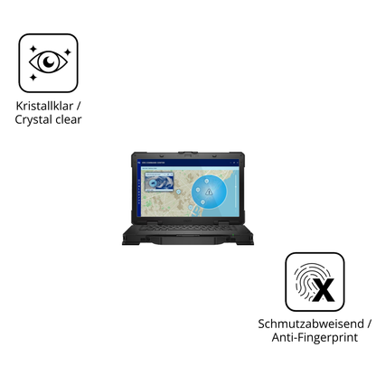 Flexible TPU-Folie passend zugeschnitten für dellpro rugged 14 laptop, vollständige Abdeckung