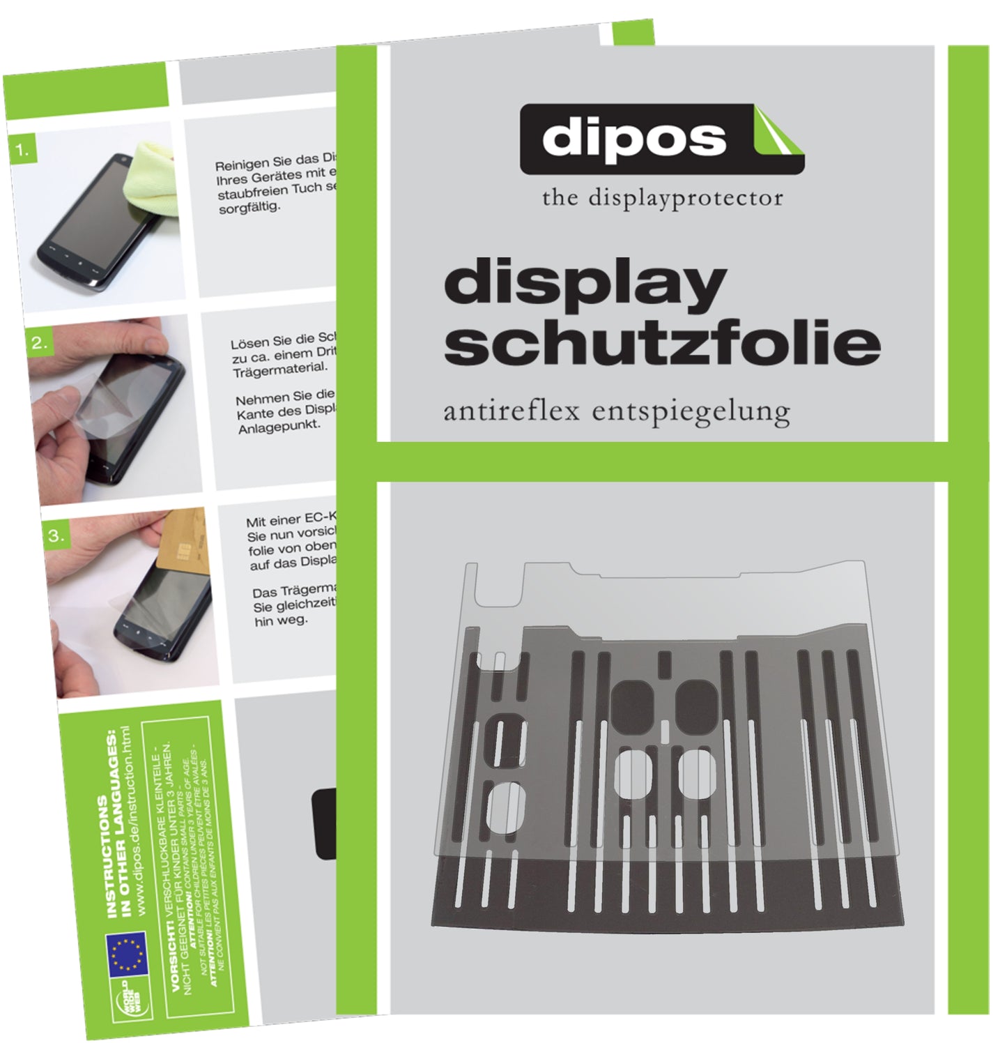 2x Schutzfolie matt für De Longhi Dinamica Plus ECAM 370.85 SB Tropfblech Display-Schutzfolie