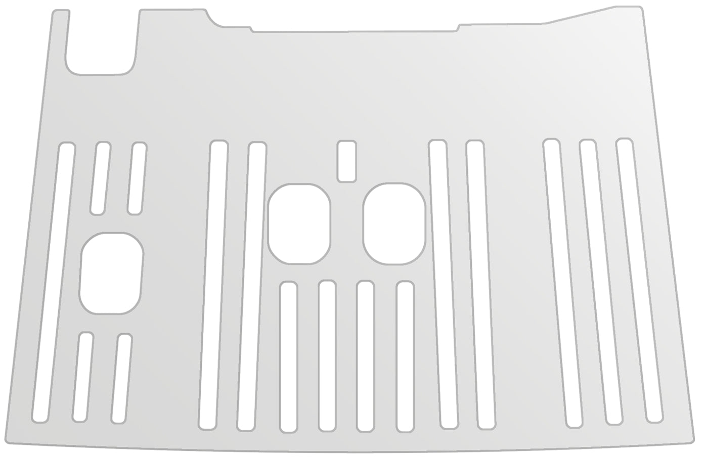 dipos Displayschutz für De Longhi Dinamica 352.55 Tropfblech, mattierte Oberfläche, geringe Dicke und perfekte Passform