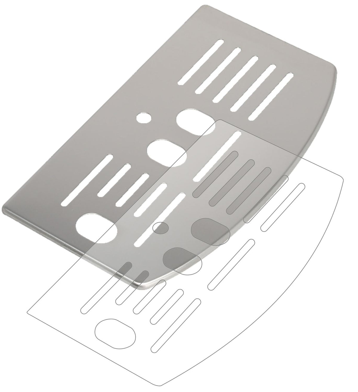 2x Screen Protector for De Longhi ECAM 23.123 Drip tray matte Flexible Glass 9H
