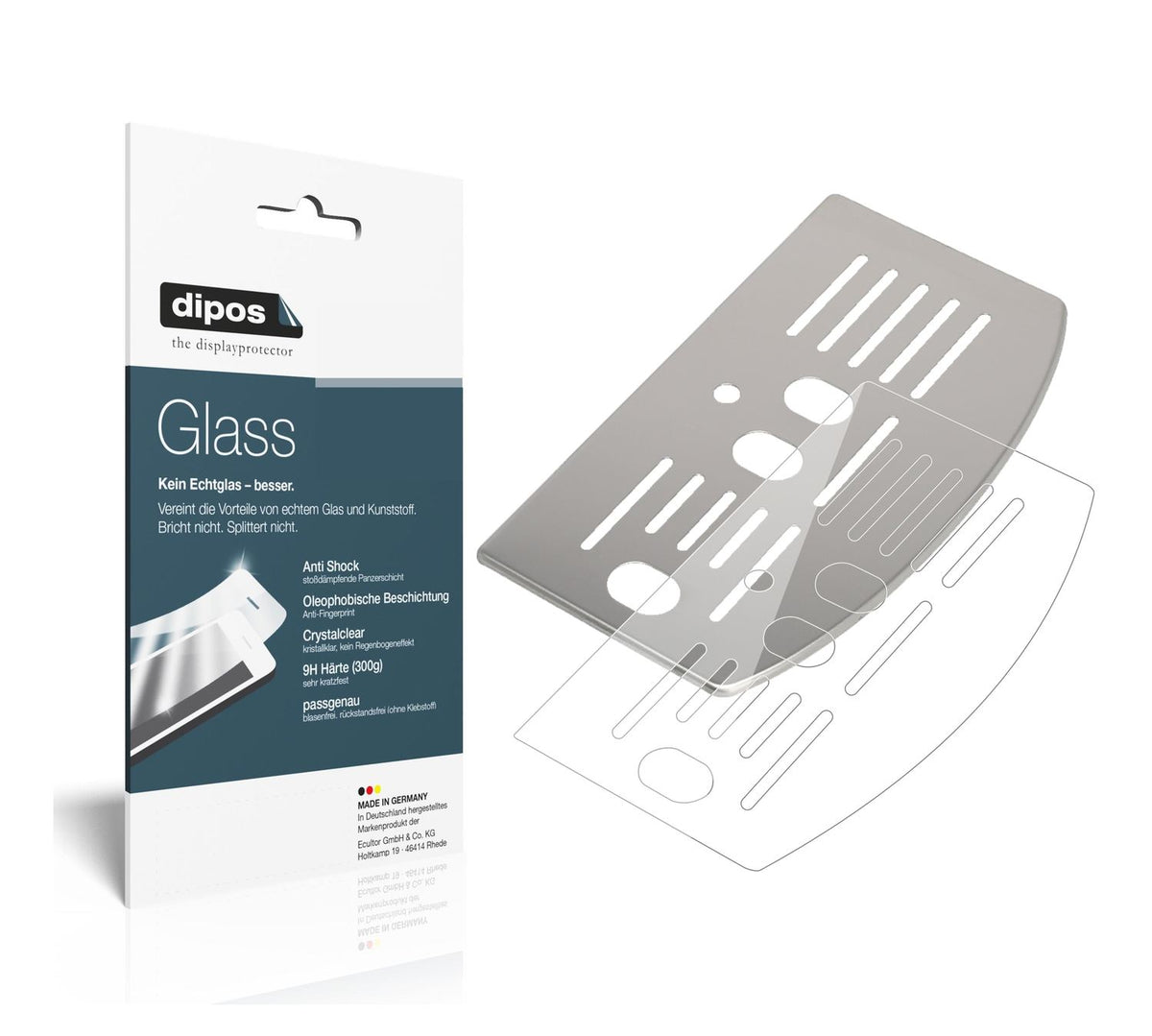 9H Clear Drip Tray Protective Film for De Longhi ECAM 25.120 – Shatterproof, Crystal Clear
