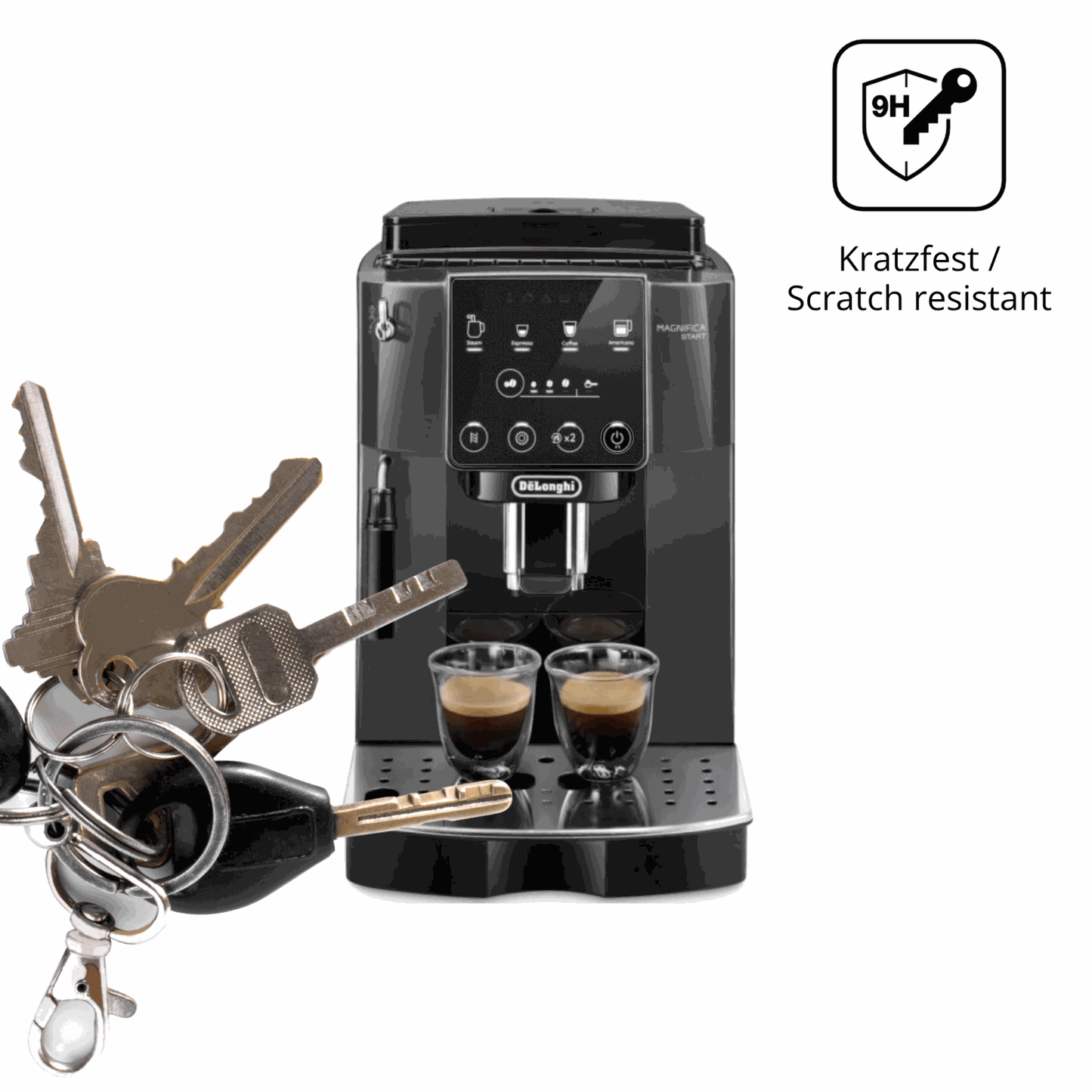 dipos Displayschutz für De Longhi Magnifica Start ECAM 220.22.GB, mattierte Oberfläche, robuste Festigkeit und perfekte Passform