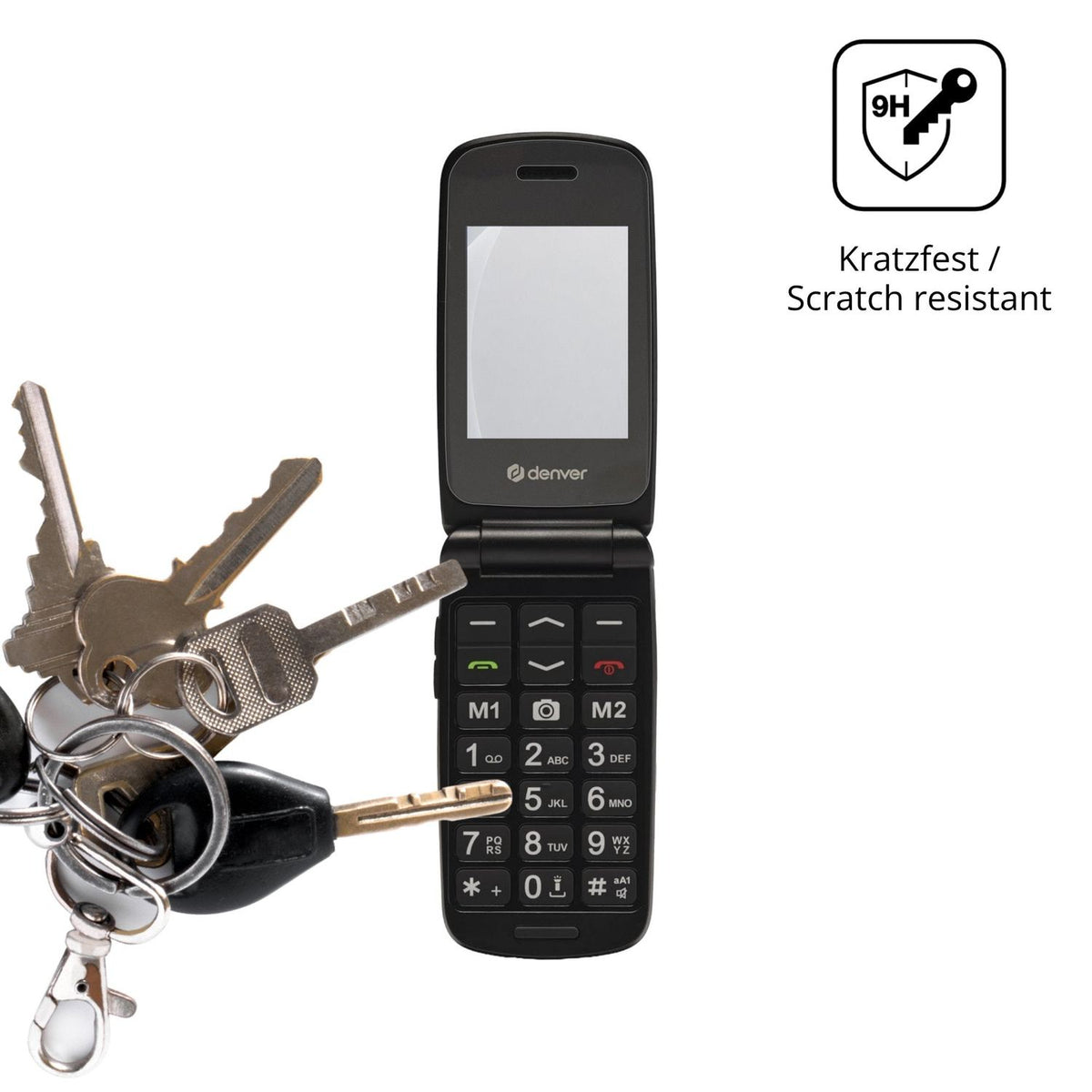 dipos Displayschutz für Denver BAS-24800L, mattierte Oberfläche, robuste Festigkeit und perfekte Passform