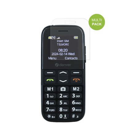 DenverBAS-18500M mit aufgebrachter dipos Displayschutzfolie, die lästige Fingerabdrücke minimiert