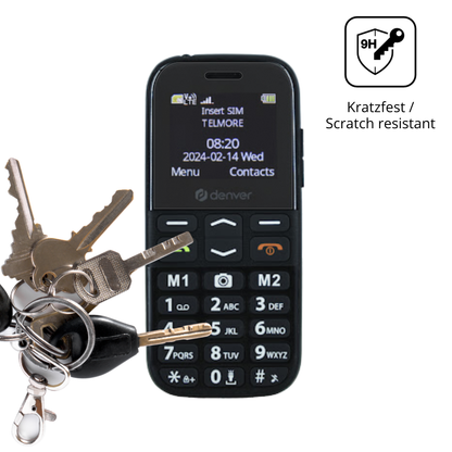 dipos Displayschutz für Denver BAS-18500M, mattierte Oberfläche, robuste Festigkeit und perfekte Passform