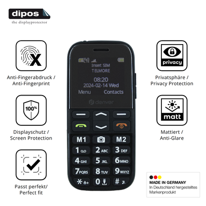 Privatsphäre-Schutz durch Sichtschutz-Folie passend zugeschnitten für Denver BAS-18600L