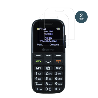 DenverBAS-18600L mit aufgebrachter dipos Flex Schutzfolie, glasklare Darstellung ohne Einschränkungen