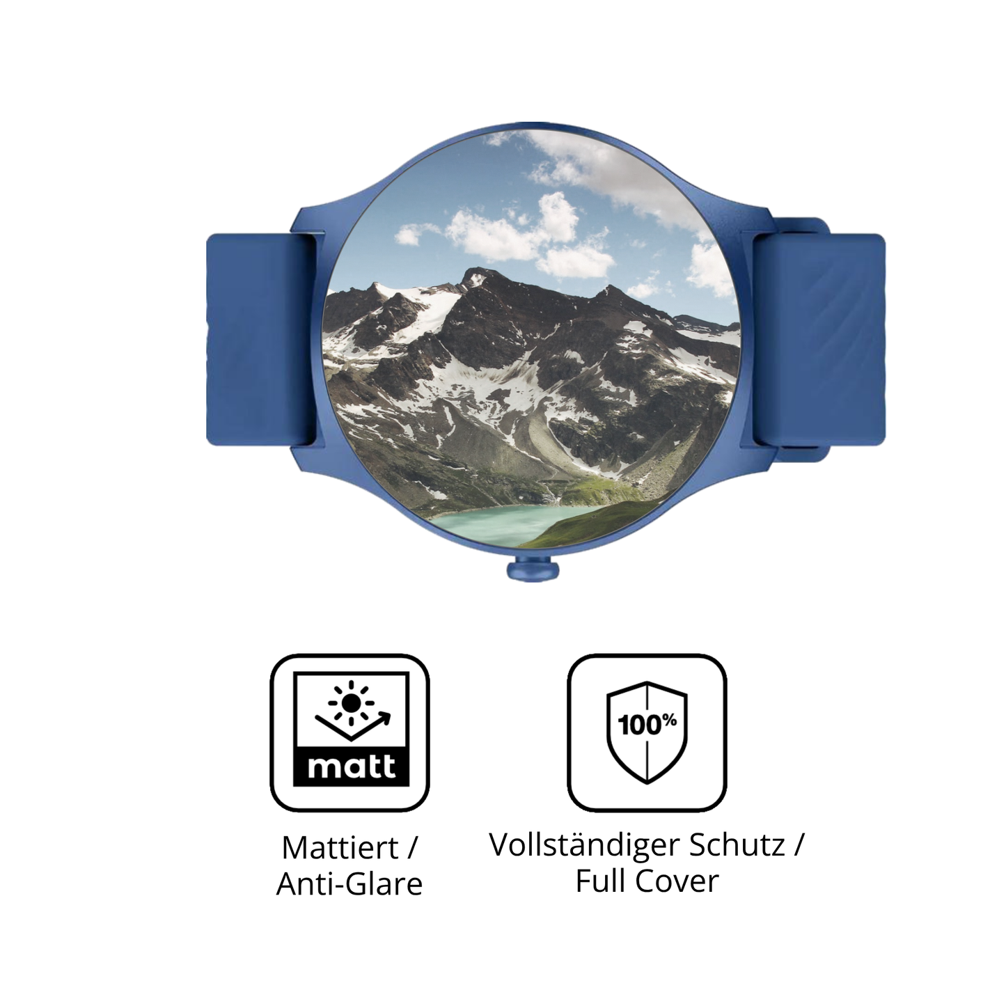 Flexible TPU-Folie passend zugeschnitten für Denver SWC-387 1.43 Zoll, vollständige Abdeckung