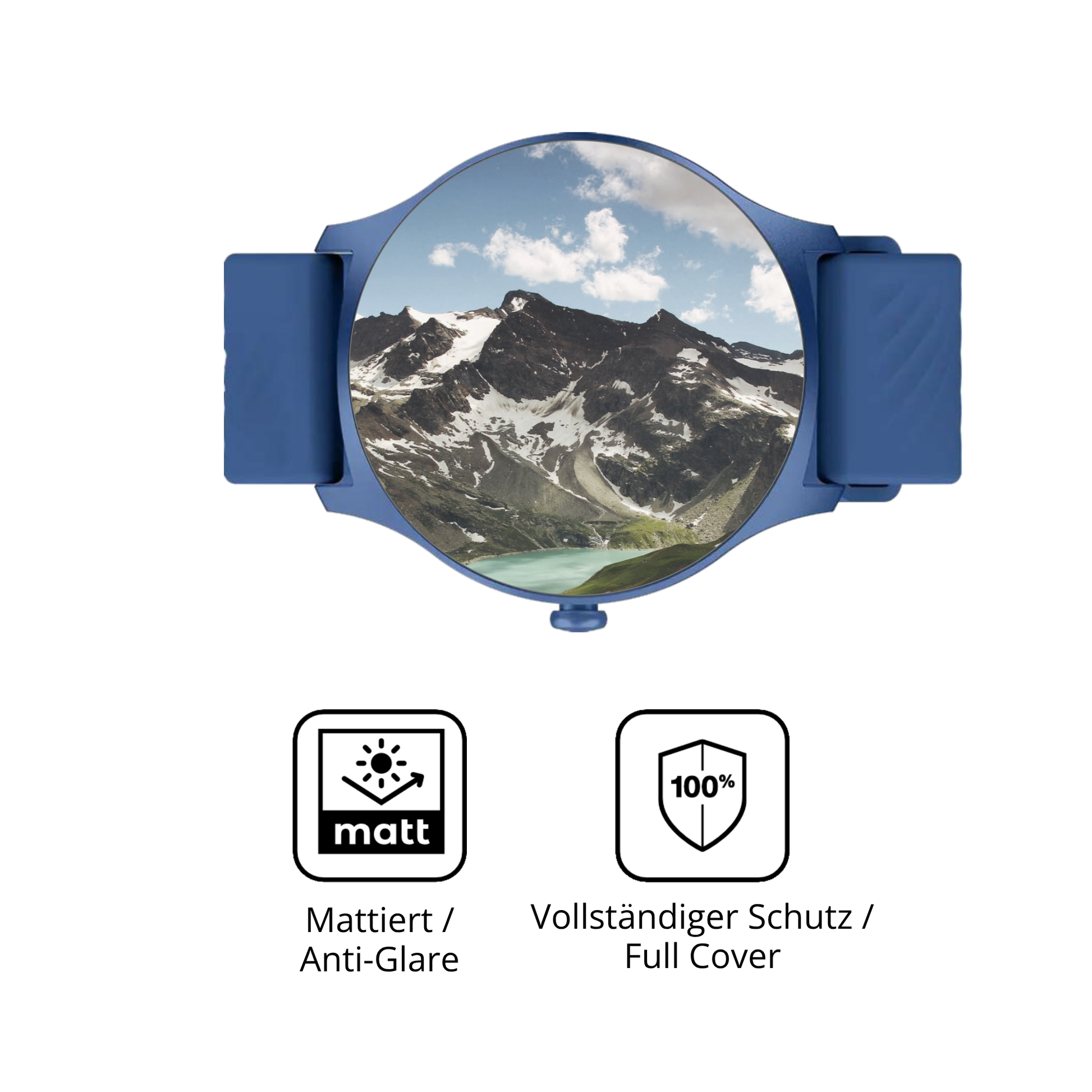 Flexible TPU-Folie passend zugeschnitten für Denver SWC-387 1.43 Zoll, vollständige Abdeckung