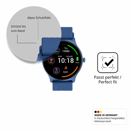 Schutzfolie mit optimaler Passform, zur Verwendung mit Hüllen geeignet