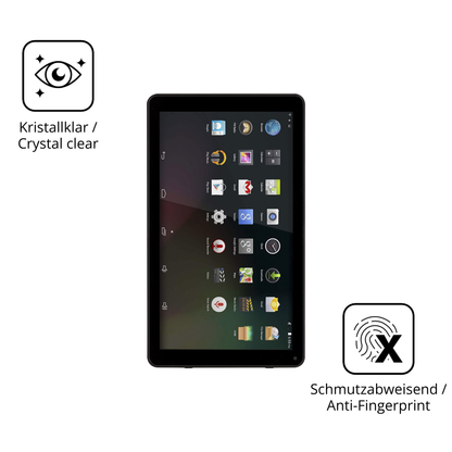 Flexible TPU-Folie passend zugeschnitten für Denver TIQ-10394, vollständige Abdeckung