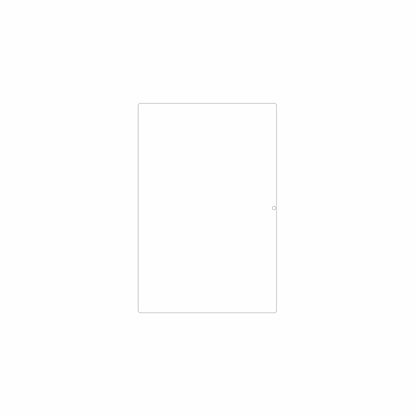 dipos Displayschutz für Dghrti TAB30 10.1, mattierte Oberfläche, geringe Dicke und perfekte Passform