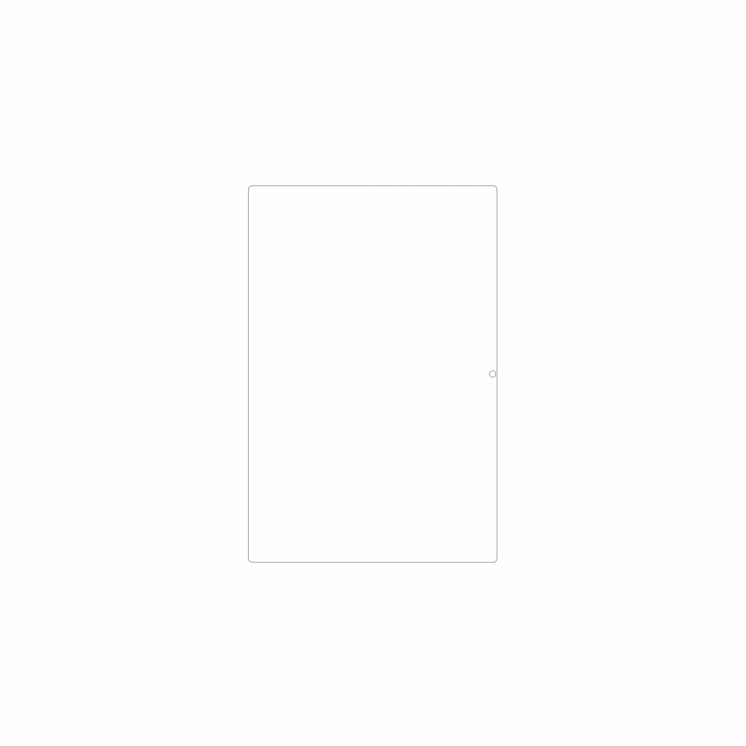 dipos Displayschutz für Dghrti TAB30 10.1, mattierte Oberfläche, geringe Dicke und perfekte Passform
