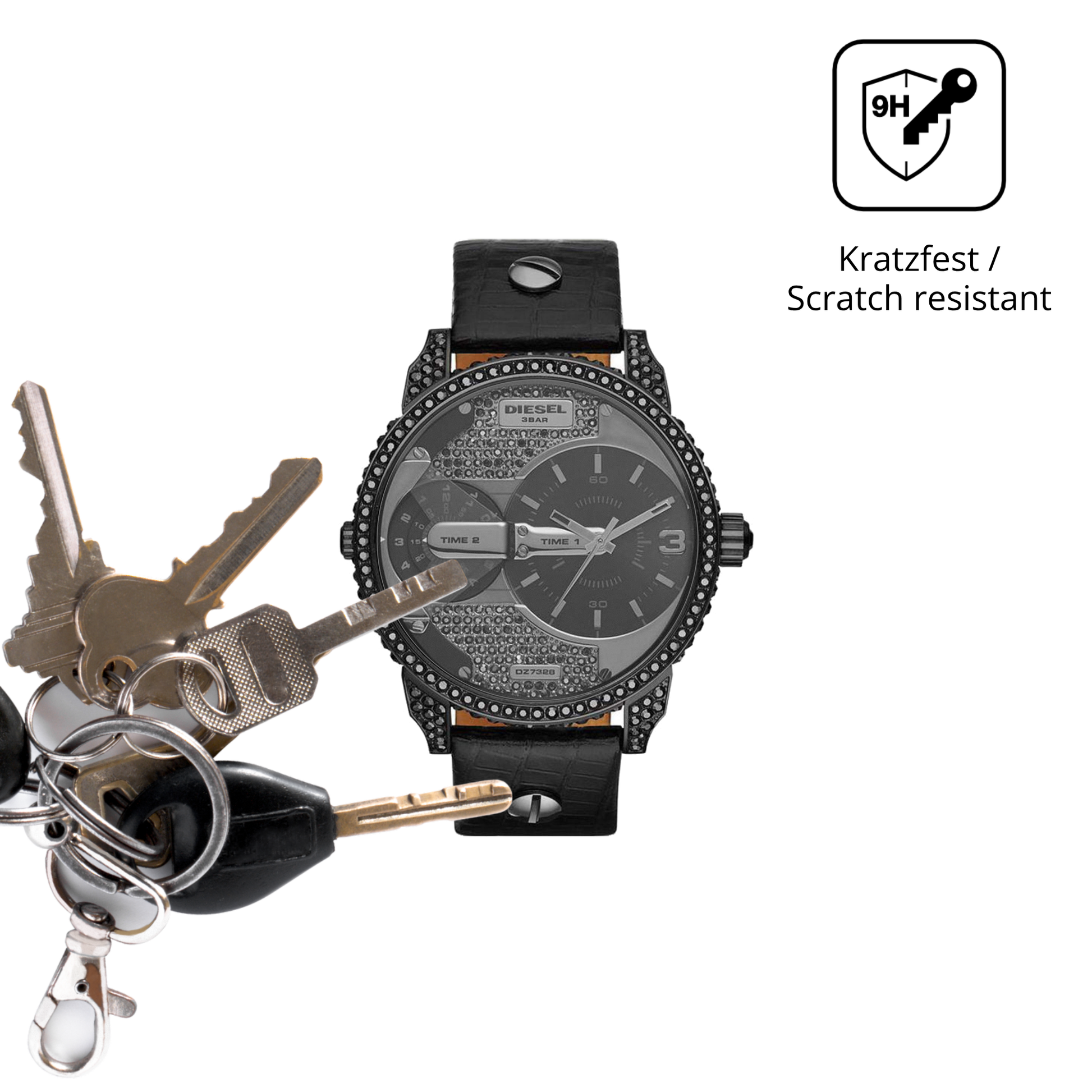 dipos Displayschutz für Diesel Mini Daddy, mattierte Oberfläche, robuste Festigkeit und perfekte Passform