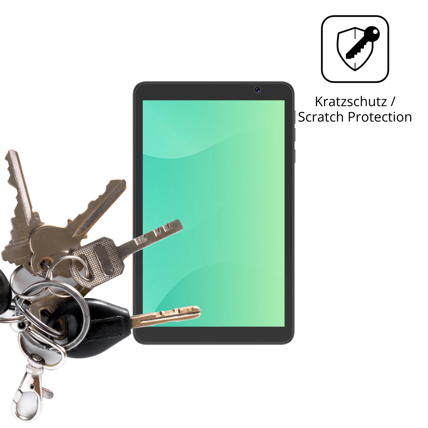 Schutz gegen Kratzer auf dem Digma G8 Glas durch Schlüssel oder Ähnliches