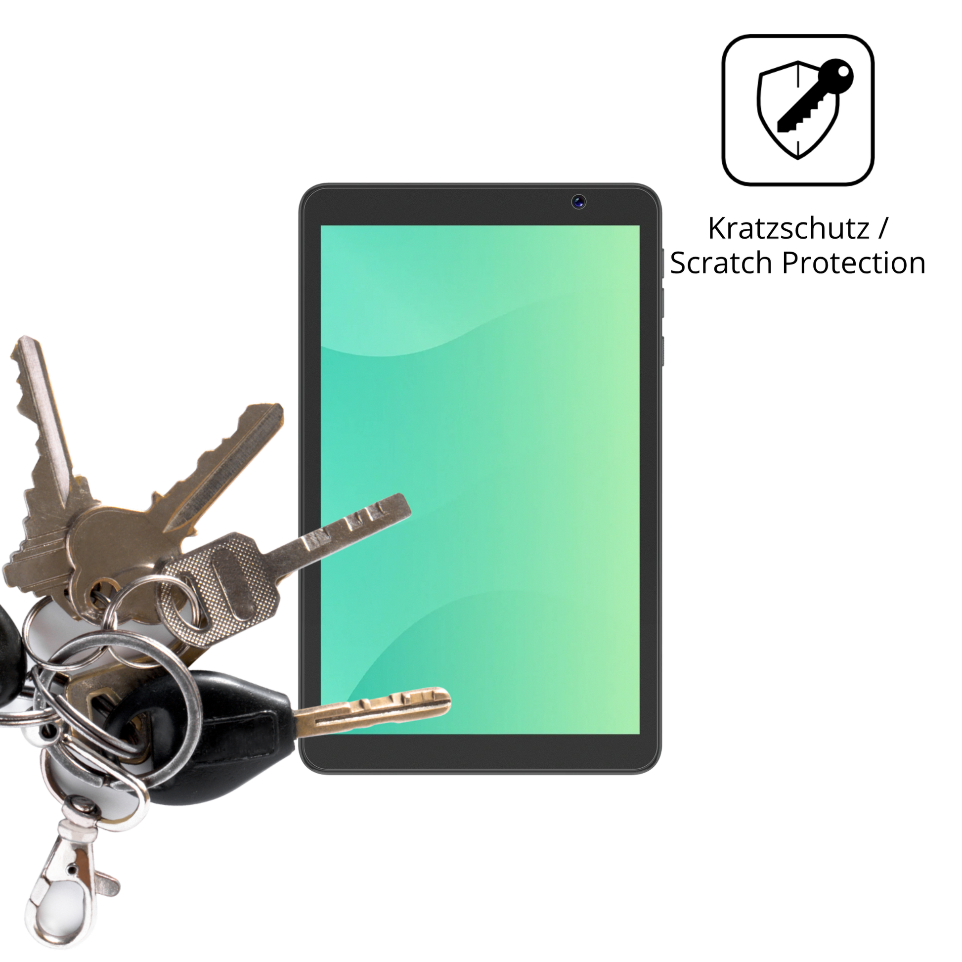 Schutz gegen Kratzer auf dem Digma G8 Glas durch Schlüssel oder Ähnliches