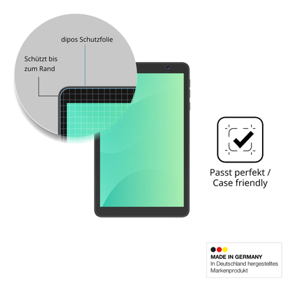 Schutzglasfolie mit optimaler Passform, zur Verwendung mit Hüllen geeignet