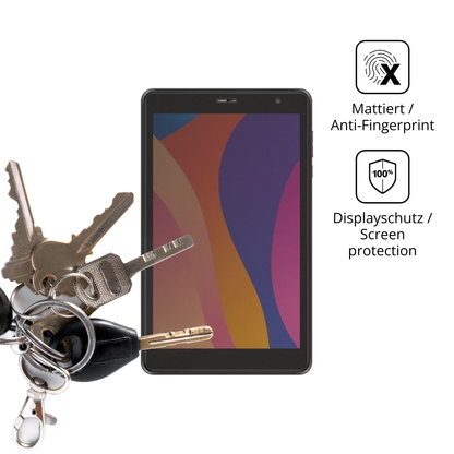 dipos Displayschutz für Digma Optima 8306C 4G, mattierte Oberfläche, Blickschutzfilter und perfekter Passform